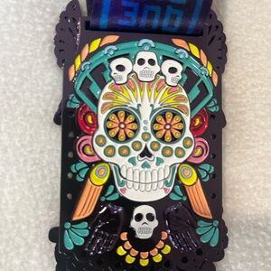 Vibrant Skull Design Medal